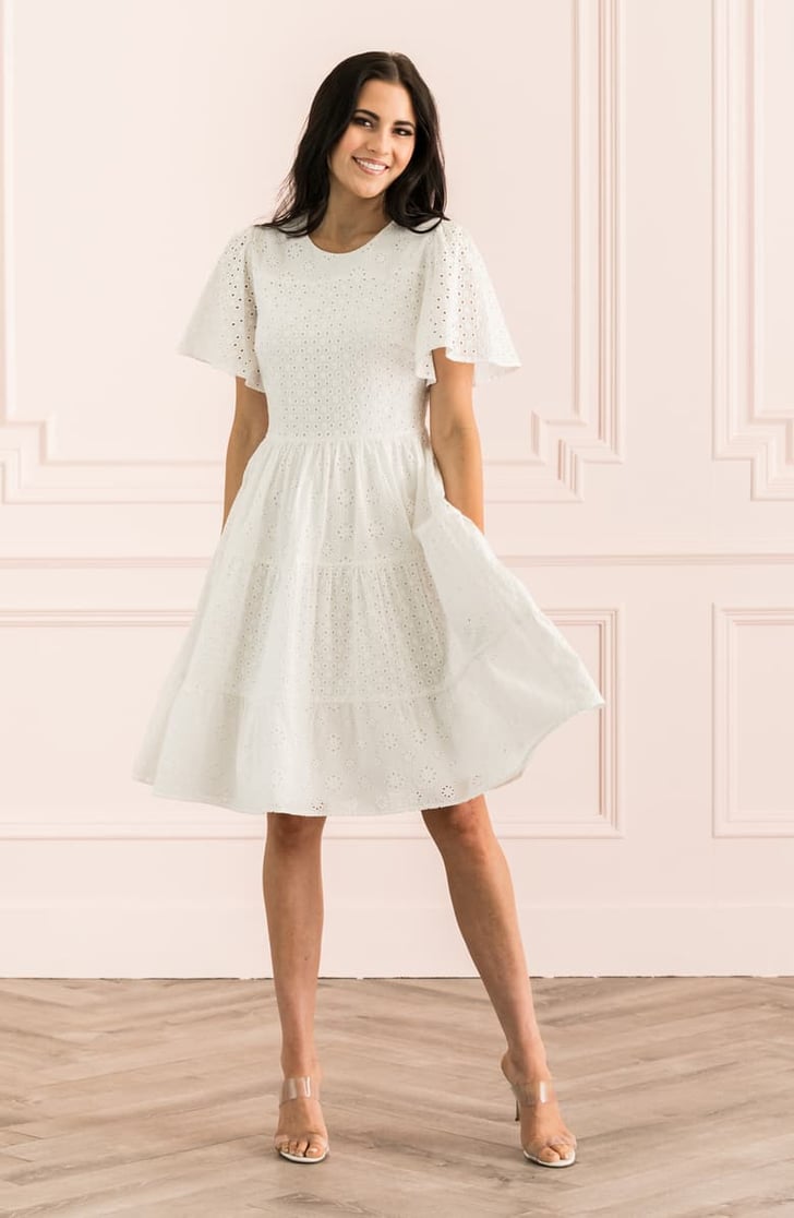 Eyelet a discount line dress