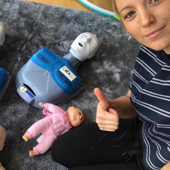 Blake Lively and Ryan Reynolds Infant CPR Post