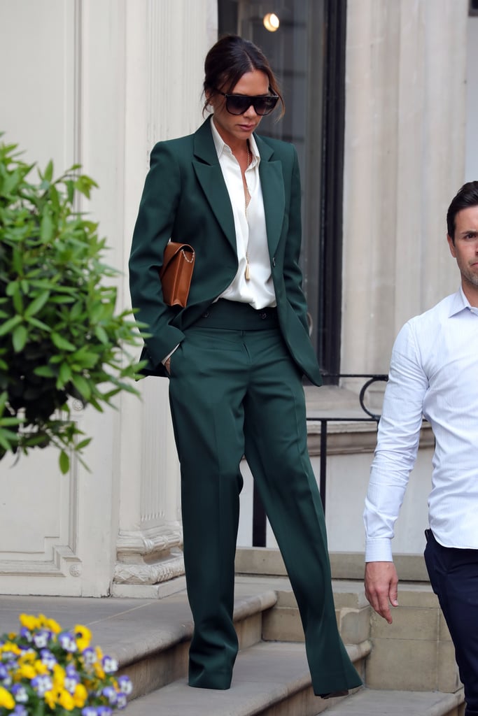 Victoria Beckham's Green Suit | POPSUGAR Fashion Photo 4