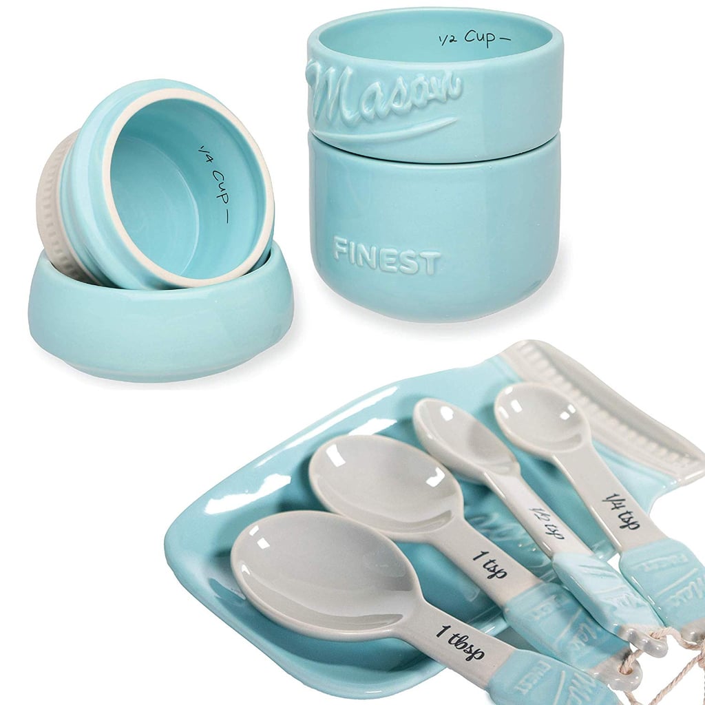 Mason Jar Kitchen Utensil Set | Teal Kitchen Appliances and ...