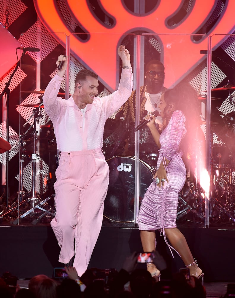 Sam Smith and Normani at KIIS FM's 2019 Jingle Ball in LA