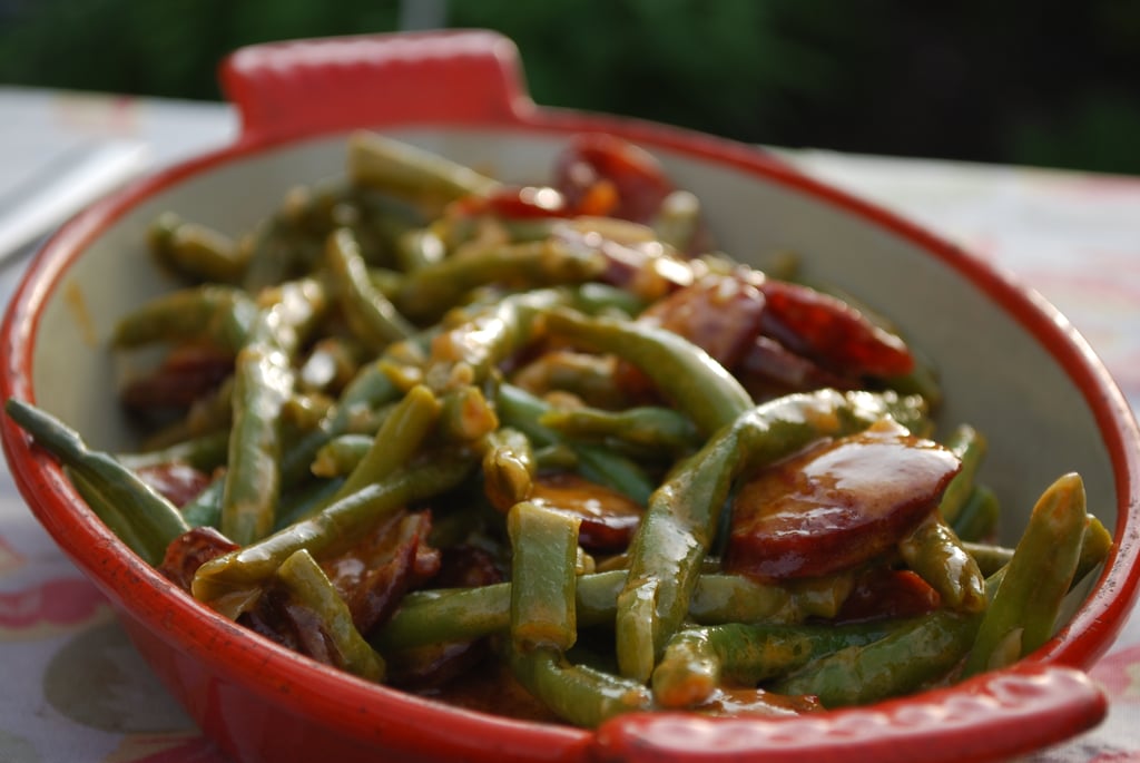 Creamy Chorizo and Green Beans Latin Holiday Sides Recipes POPSUGAR