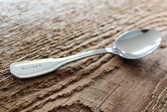 personalized baby spoon