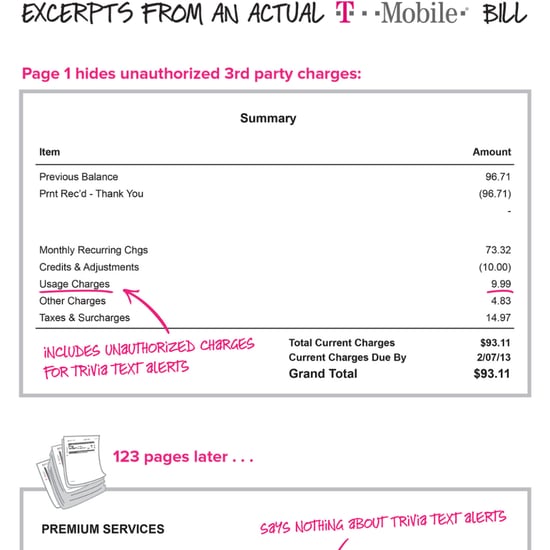T-Mobile Third Party Charges
