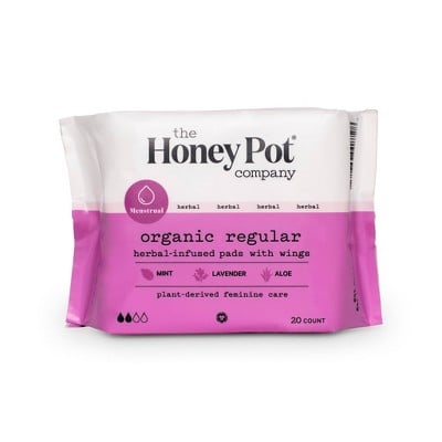 The Honey Pot Organic Regular Herbal-Infused Pads
