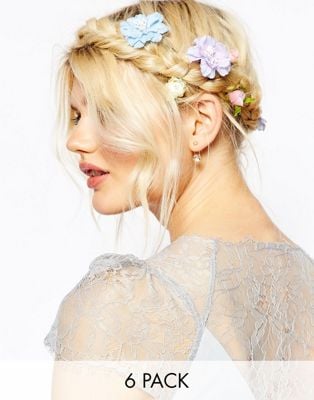 Asos Wedding Vintage Flower Hair Clips