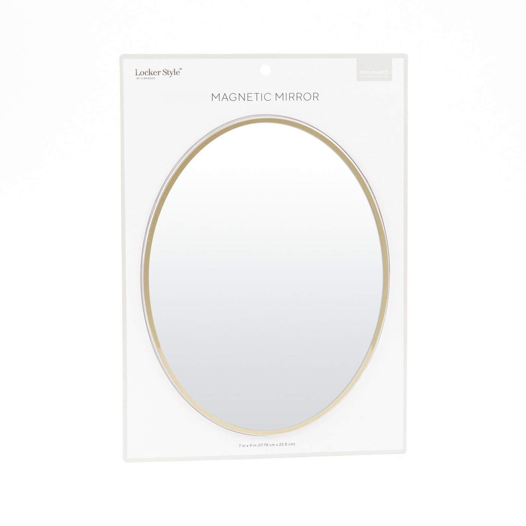 Oval Locker Mirror Gold Frame