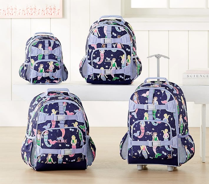 Mackenzie Navy Mermaids Backpacks