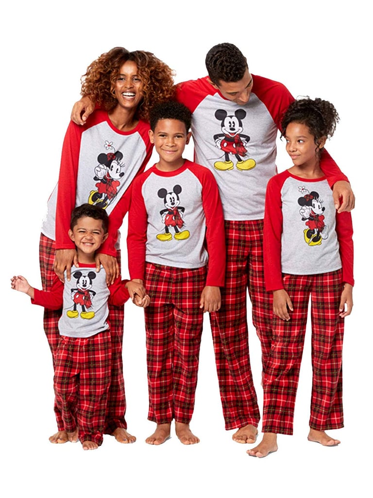 Mickey and Minnie Mouse Christmas Holiday Family Sleepwear Pajamas