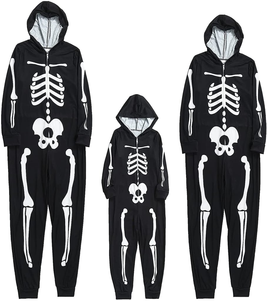 A Skeleton Onesie: ERTG Family Matching Halloween Skeleton Onsie Pajamas