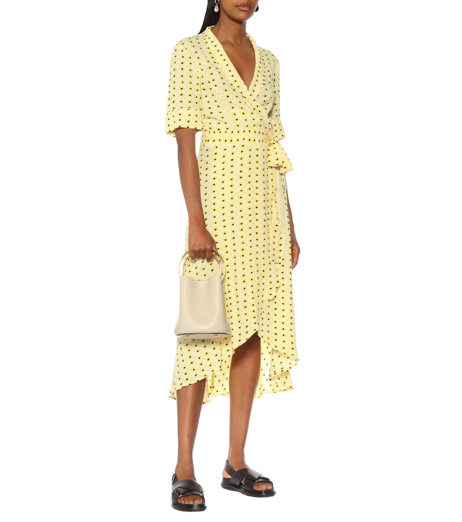 ganni dress yellow