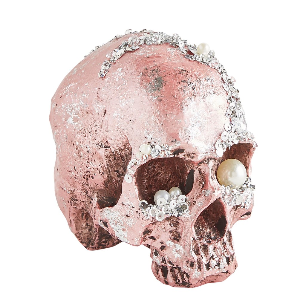 Bejeweled Pink Halloween Skull