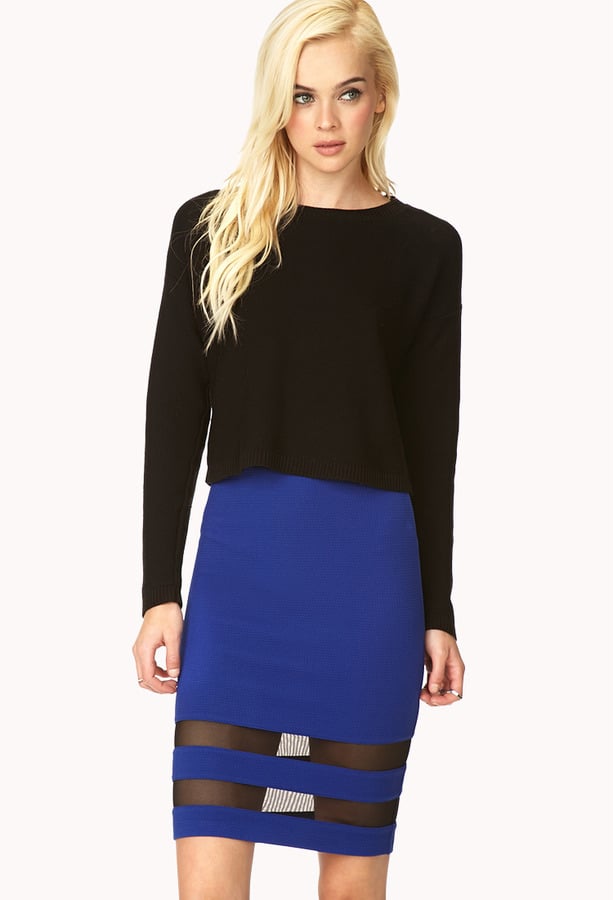 Forever 21 Blue Pencil Skirt