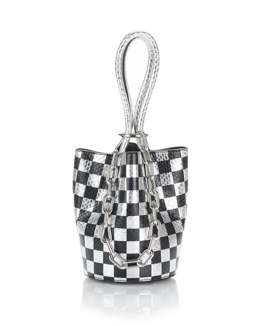 Alexander Wang Roxy Checkerboard Elaphe Mini Bucket Bag | These 15