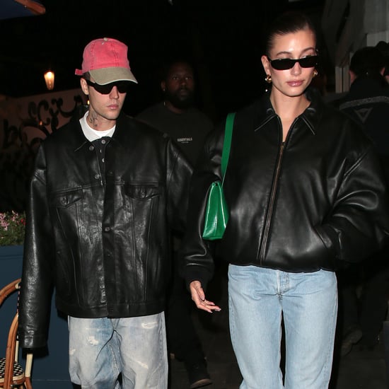 Hailey and Justin Bieber Matching Leather Jackets and Jeans