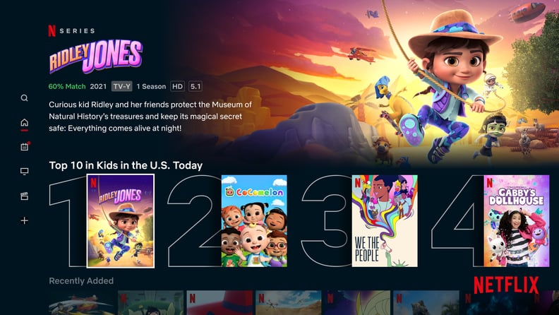 What Netflix's New Kids Top 10 Will Look Like on Kids' Profiles