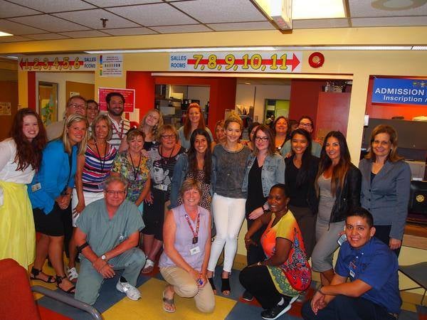 Jennifer Lawrence at Shriners Hospital For Children