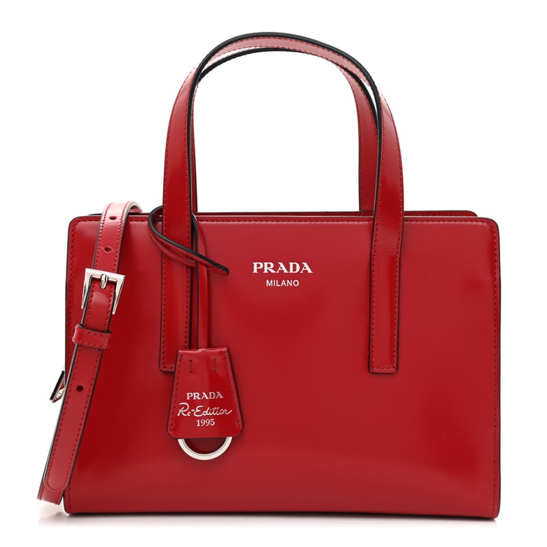 Prada Brushed Calfskin Mini Re-Edition 1995 Tote