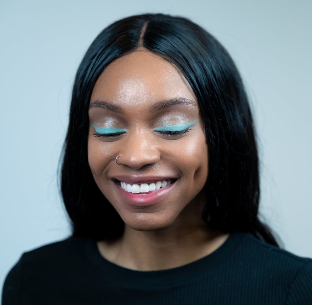 Pop of Pastel Makeup Trend: Bright Lines (After)
