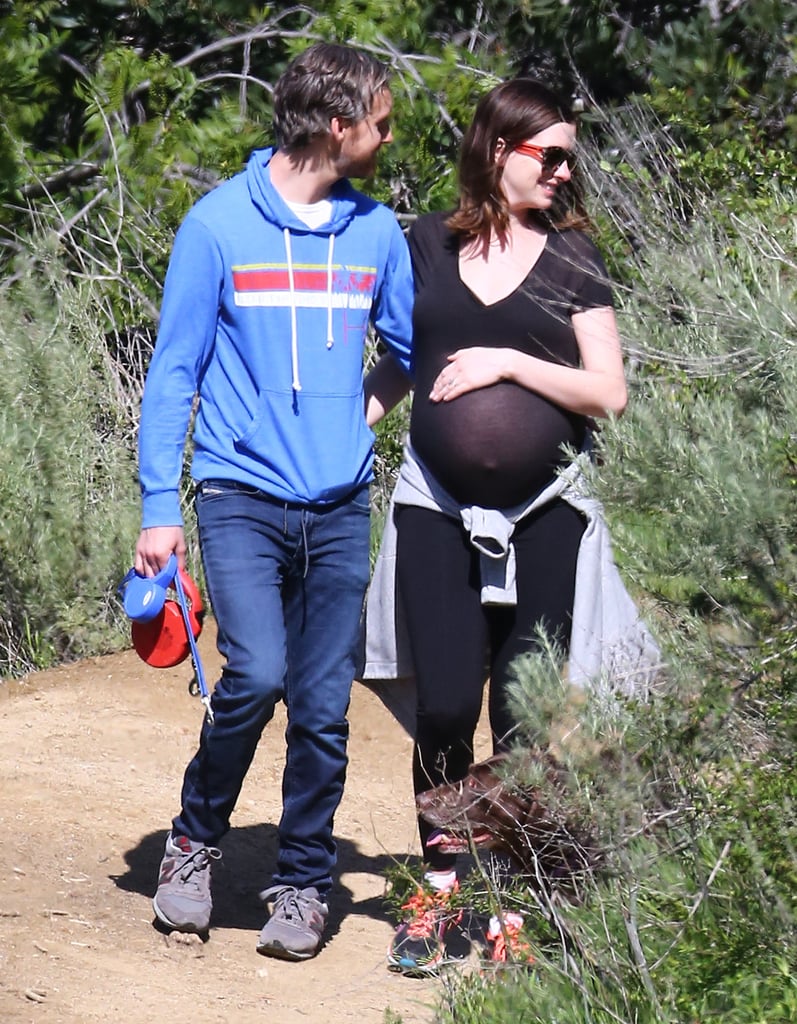 Anne Hathaway and Adam Shulman Out in LA March 2016