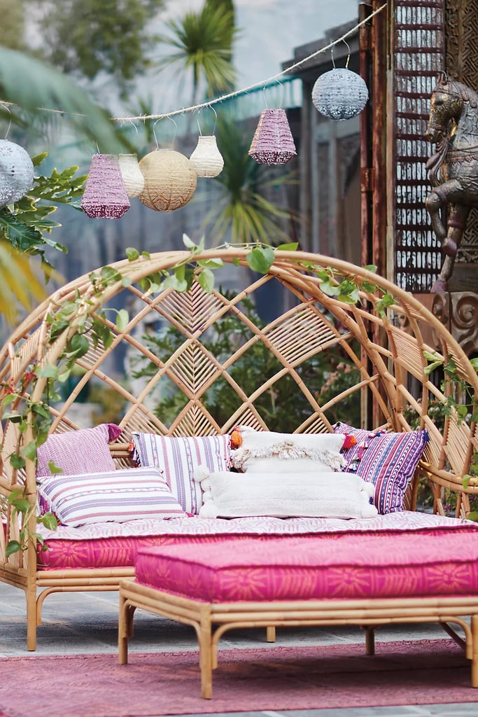 A Statement-Making Outdoor Daybed: Peacock Cabana Daybed