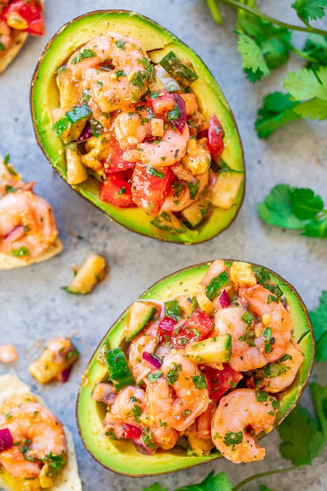 Shrimp Cobb Salad with Cilantro Lime Vinaigrette - Damn Delicious