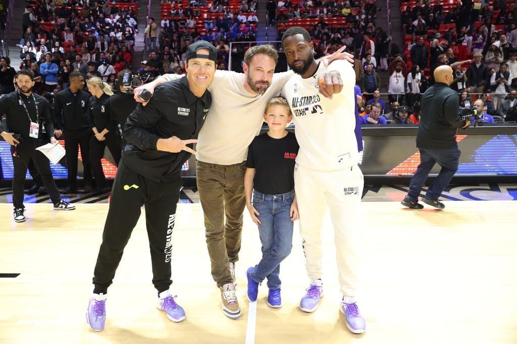 Ben Affleck and His Son Attend NBA All-Star Celebrity Game