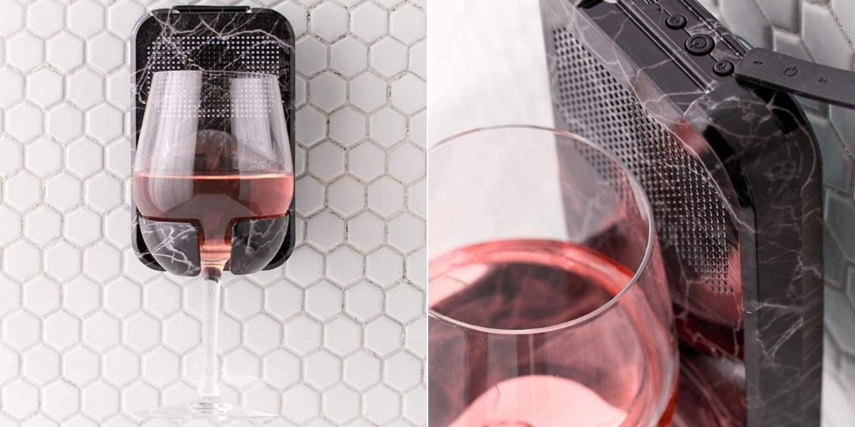Shower WineGlass Holder and Speaker on Amazon 2021 POPSUGAR Smart