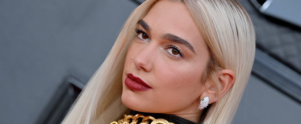 Dua Lipa Wears Milk-Bath Nails on Instagram