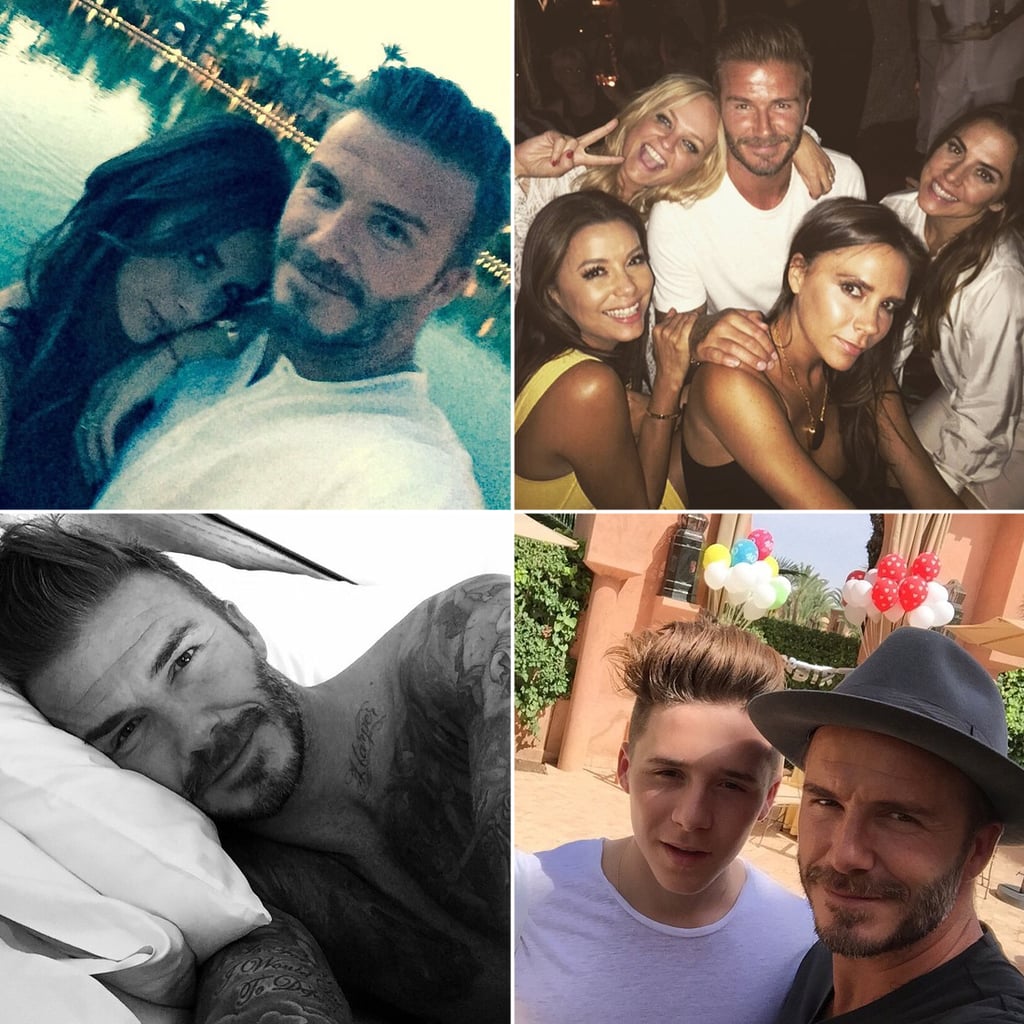 David Beckham Celebrating His 40th Birthday | Pictures | POPSUGAR Celebrity