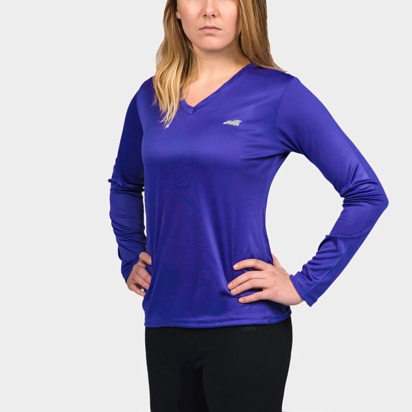 Avia Shirt Womens Medium Blue Athletic Pullover Short Sleeve Logo Activewear  Top