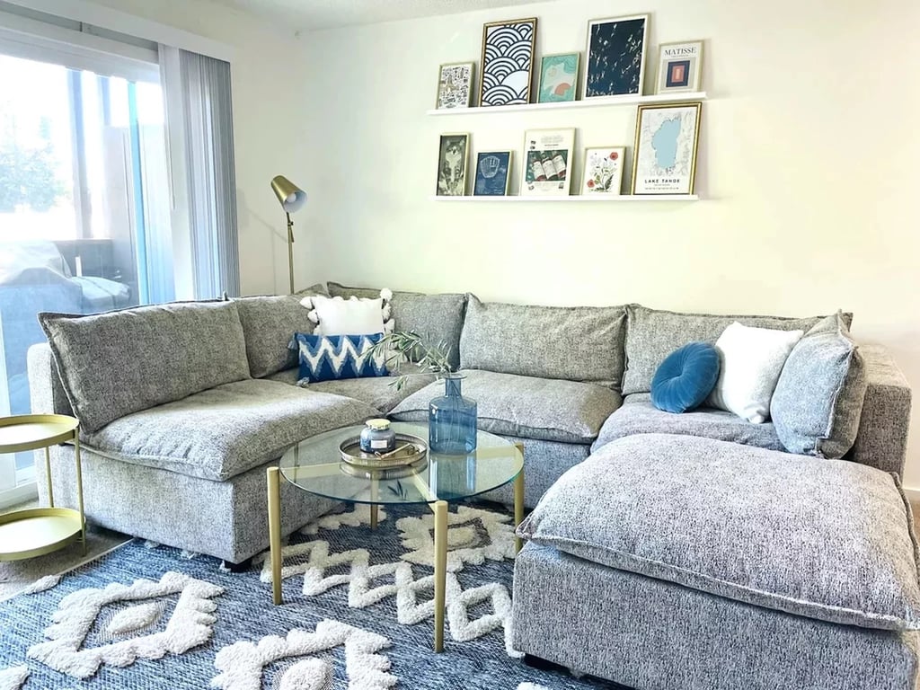 Albany Park Kova Pit Sofa ($3,596, originally $5,994)
Albany Park's Labor Day sale is here, and you can get up to 40 percent off right now. From movie nights to all-day lounging, Albany Park's Kova Pit Sofa is a modular system that will deliver ample comfort and seating arrangements for your living space. This couch is great for someone who wants big, cozy, and long-lasting cushions. It is the ultimate cloud-like sofa; it looks and feels like a dream. Read our Albany Park Kova Sofa review for more.
Editor Quote: "This couch feels like a cloud — each cushion is filled with a feather-fiber blend that is so soft and fluffy. I also appreciate that the cushions are reversible, so if I spill something that stains badly (hello, red wine), I can just flip over a cushion." — Macy Cate Williams, former shopping director