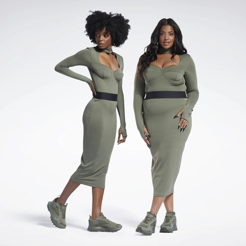 Reebok Cardi B Bodysuit and Rib Skirt