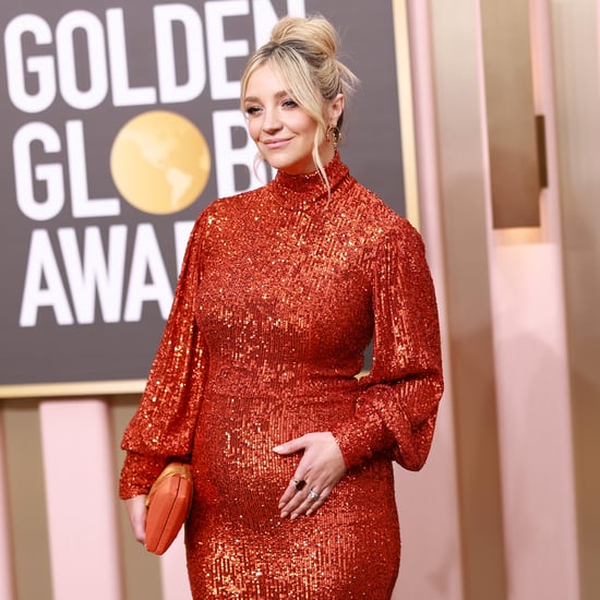 Abby Elliott Debuts Baby Bump at Golden Globes