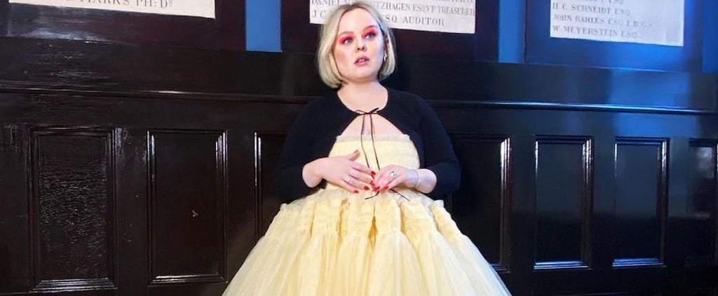 Nicola Coughlan's Molly Goddard Dress at 2021 Golden Globes