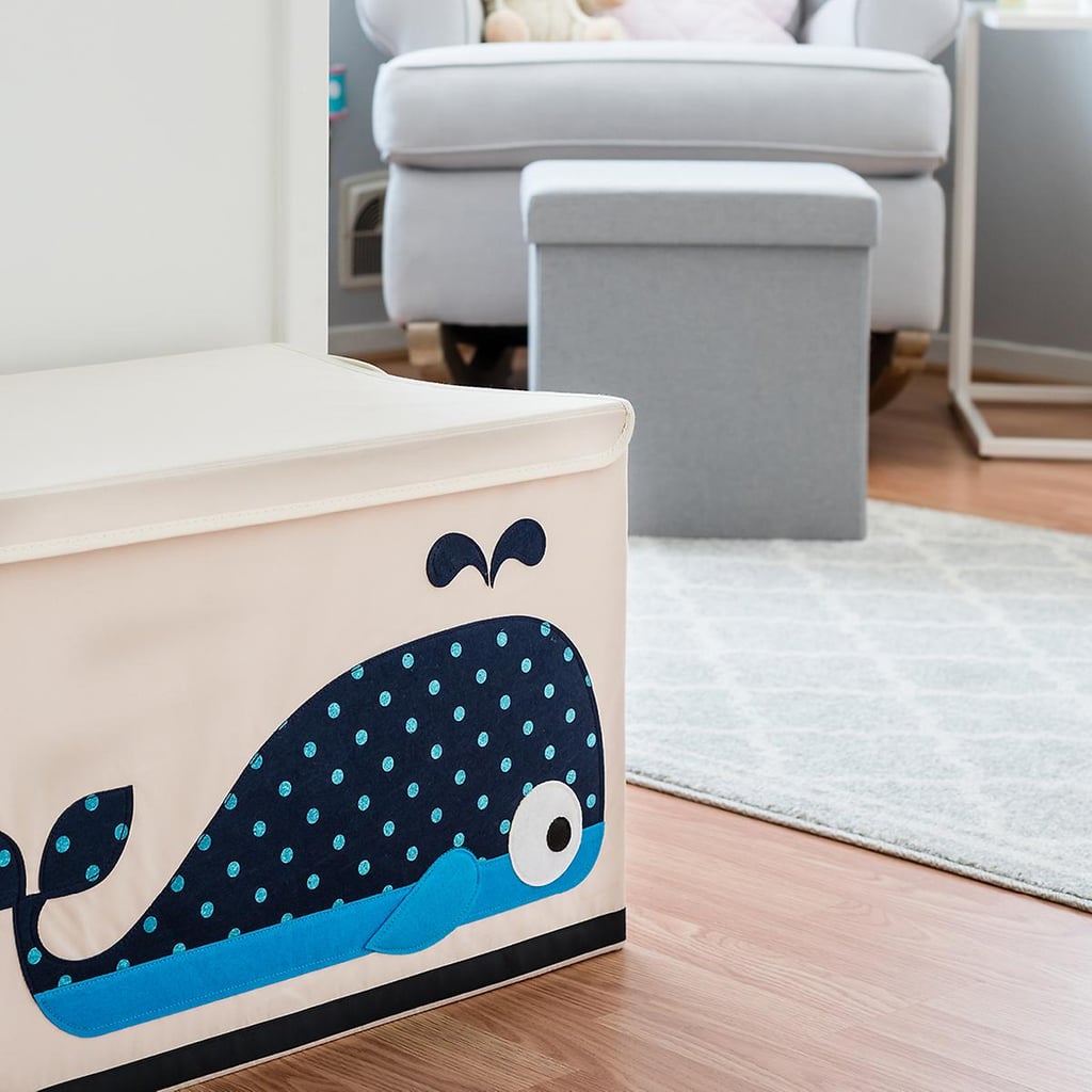 3 Sprouts Whale Toy Storage Box With Handles