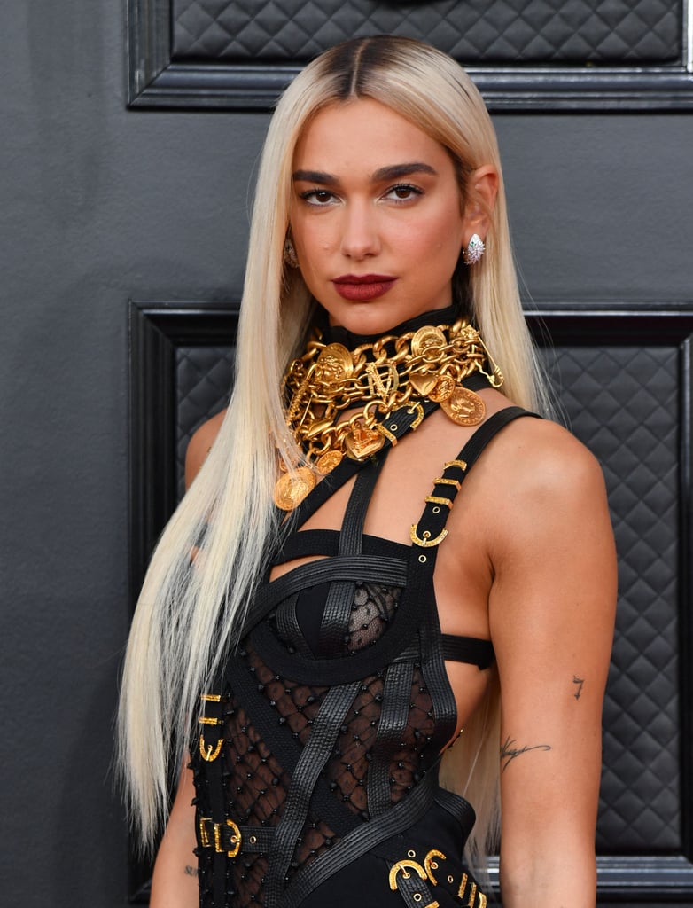 Dua Lipa's Versace Dress at the Grammys | Photos