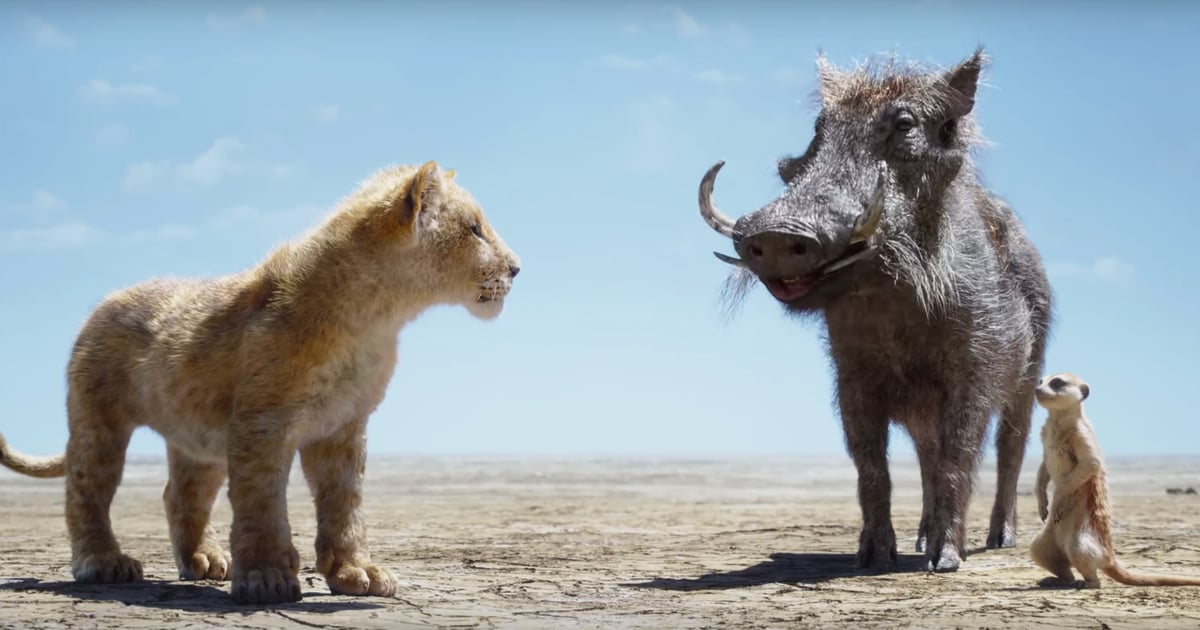 Timon And Pumbaa Saving Simba In The Lion King Video Popsugar Entertainment