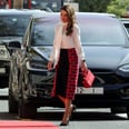Queen Rania's Mini Handbag Comes in the Most Royal Shade Possible