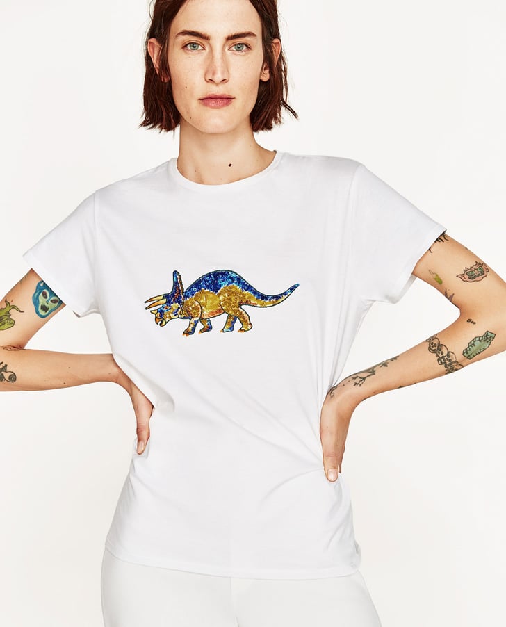  Zara  Dinosuar T  Shirt  POPSUGAR Fashion