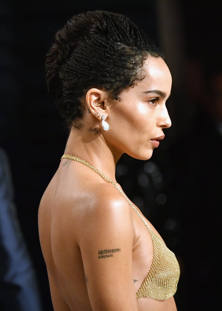 Zoë Kravitz's Braided French Twist