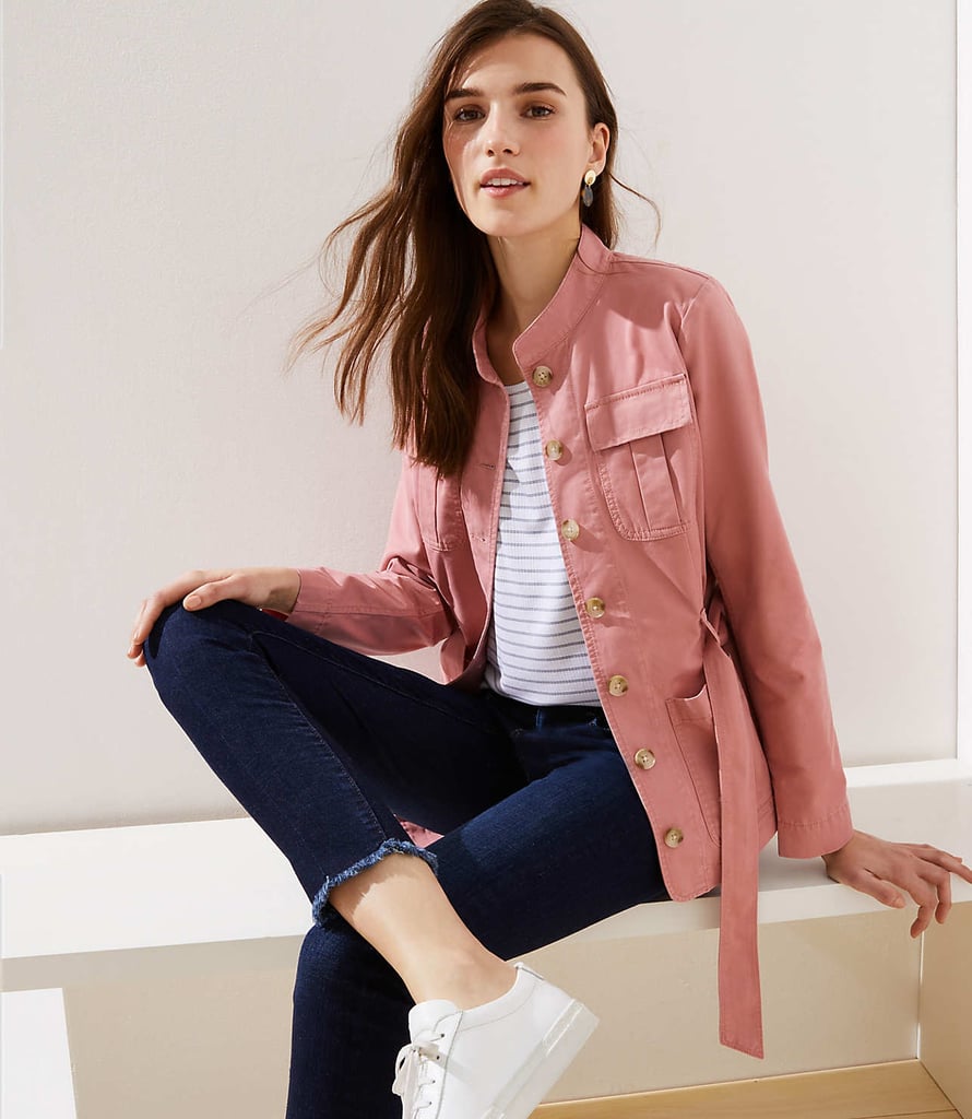 Loft Tie Waist Utility Jacket Best Lightweight Jackets For Women