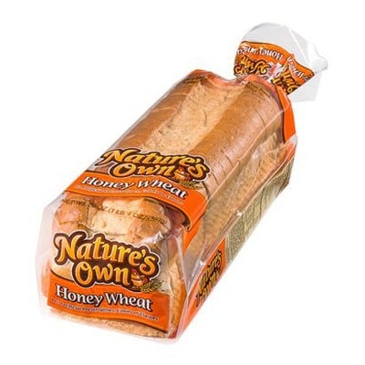 Nature's Own 100% Whole Wheat Bread Made With Honey