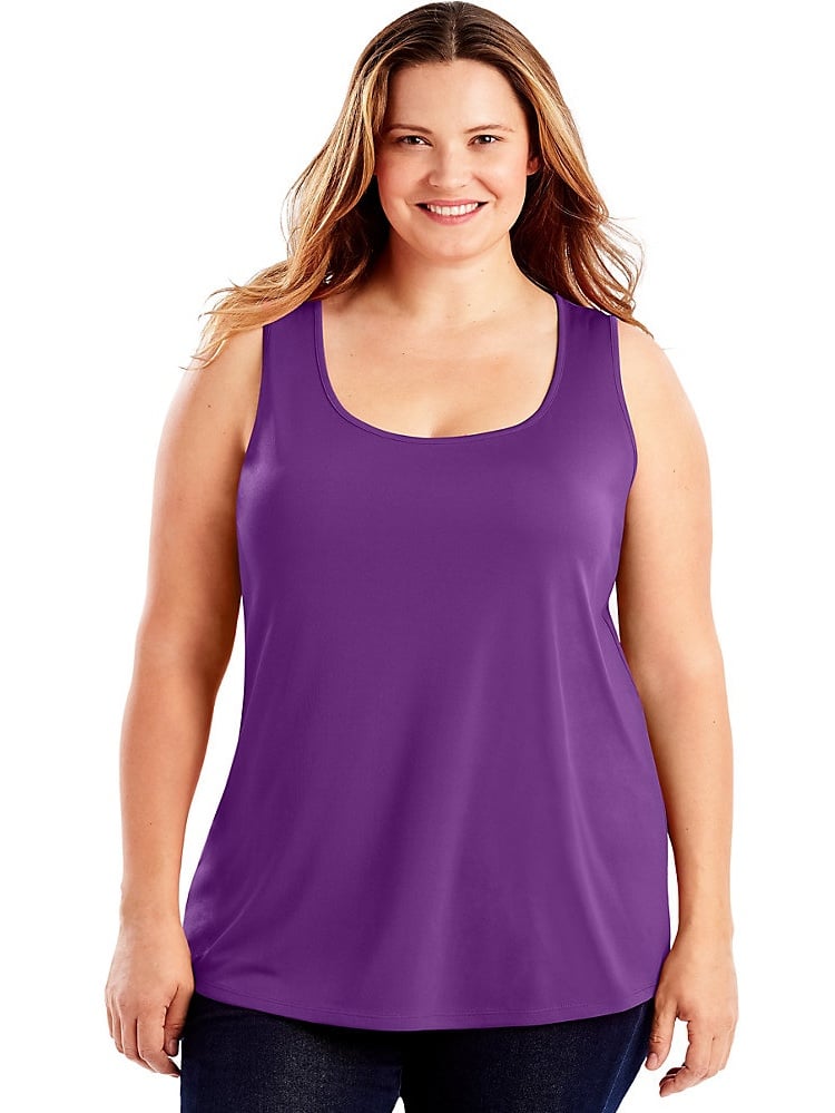 Just My Size Cool Dri Performance Scoopneck Tank | 14 Cute and Comfy  Workout Clothes For Curvy Women — All Under $30 | POPSUGAR Fitness Photo 11