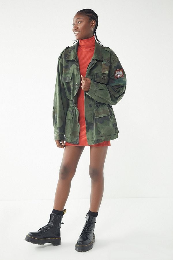 Urban Outfitters Vintage Cinched Camo Jacket