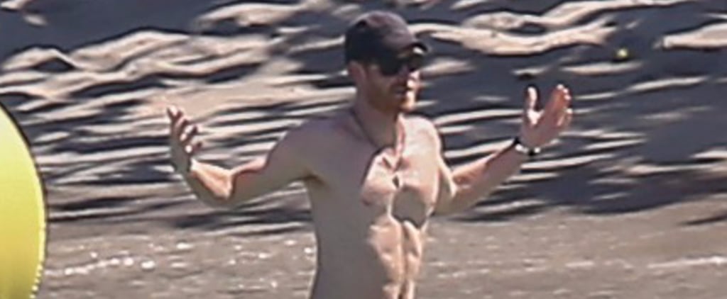 Prince Harry Shirtless on the Beach in Jamaica March 2017