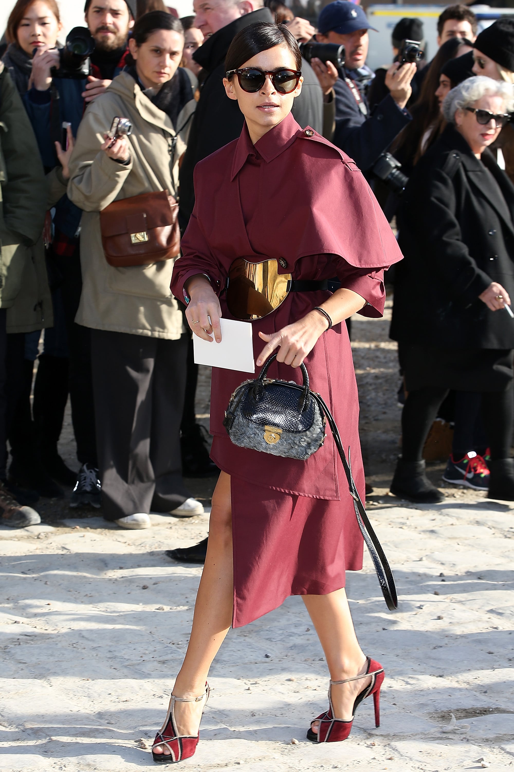 Gigi Hadid With the Louis Vuitton Marc Newson–Designed Rolling Bag
