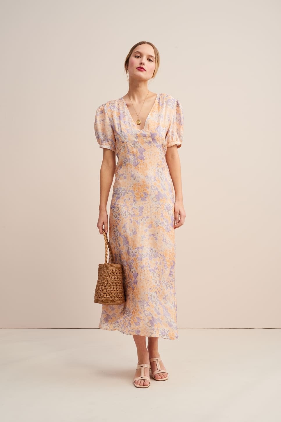 Wayf casey wrap dress online