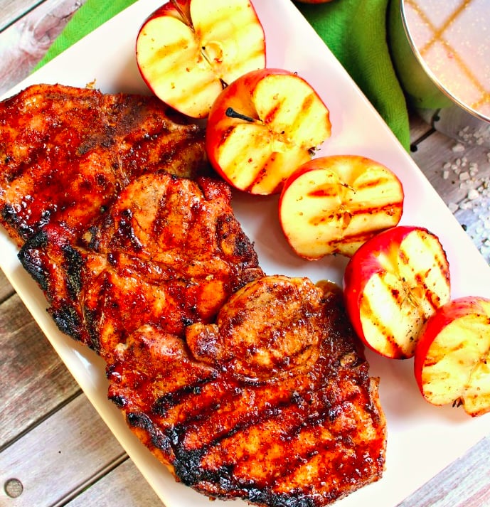 Apple Cider Glazed Pork Chops