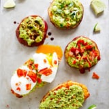 Avocado Toast on Sweet Potato Bun